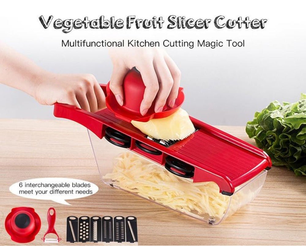 Vegetable Slicer | Multi Blade Food Chopping Tool - Luxyecs