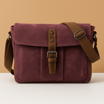 Vintage waterproof canvas messenger bag for men | Nathan - Luxyecs