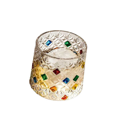Whisky Glasses | Elegant Crystal Glass with Wooden Coasters - Luxyecs