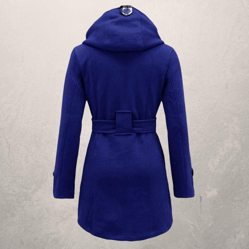 Women’s Belted Coat | Classic Hooded Jacket - Luxyecs