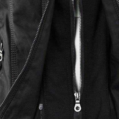 Women’s Casual Jacket | Hooded Zip Front - Luxyecs