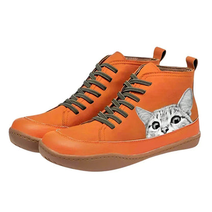 Women’s Casual Shoes | Lace Up Ankle Boots - Luxyecs
