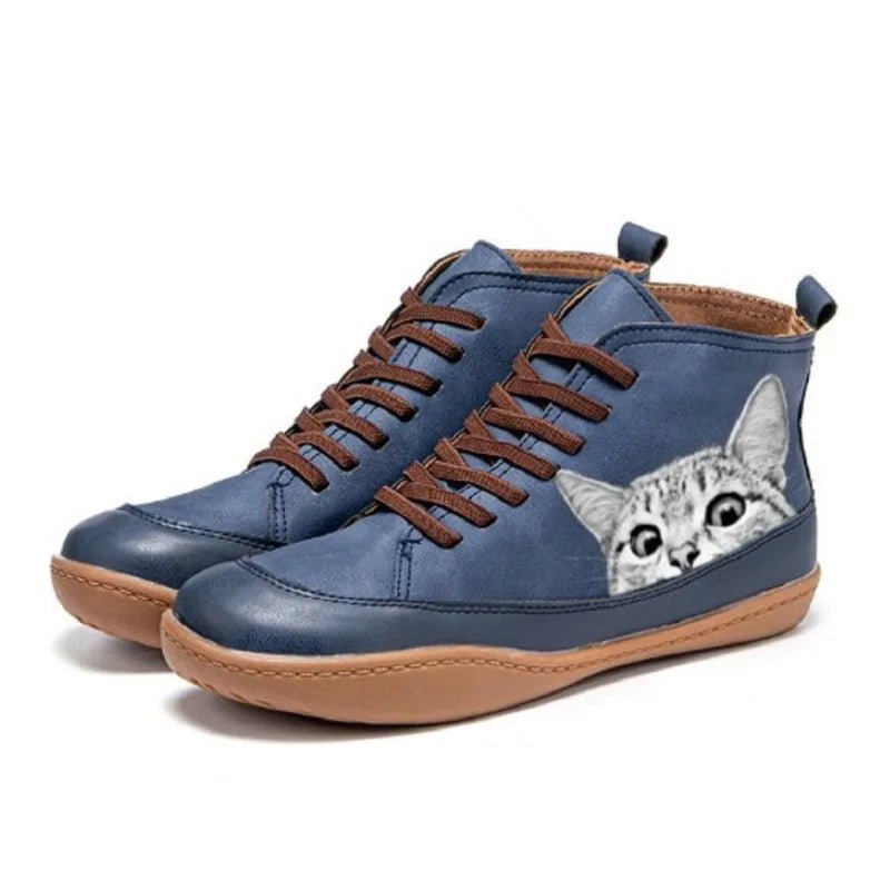 Women’s Casual Shoes | Lace Up Ankle Boots - Luxyecs