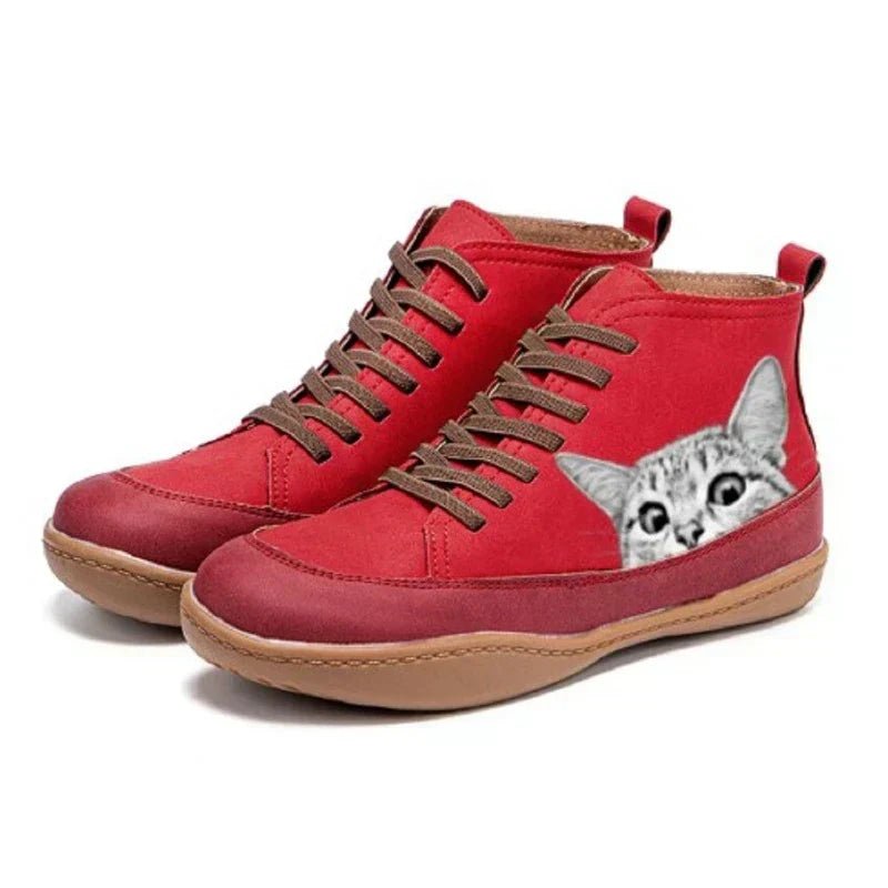 Women’s Casual Shoes | Lace Up Ankle Boots - Luxyecs
