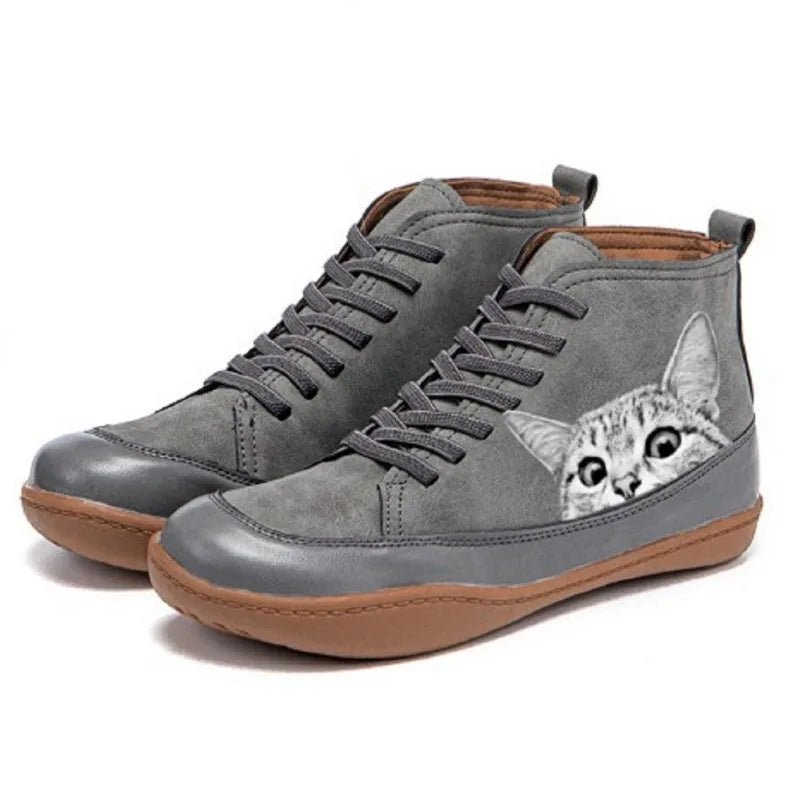 Women’s Casual Shoes | Lace Up Ankle Boots - Luxyecs