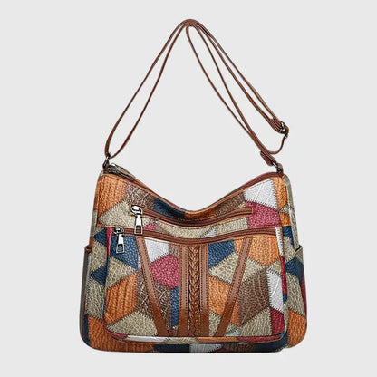 Women’s Crossbody Bag | Patchwork Style Everyday Shoulder Bag - Luxyecs