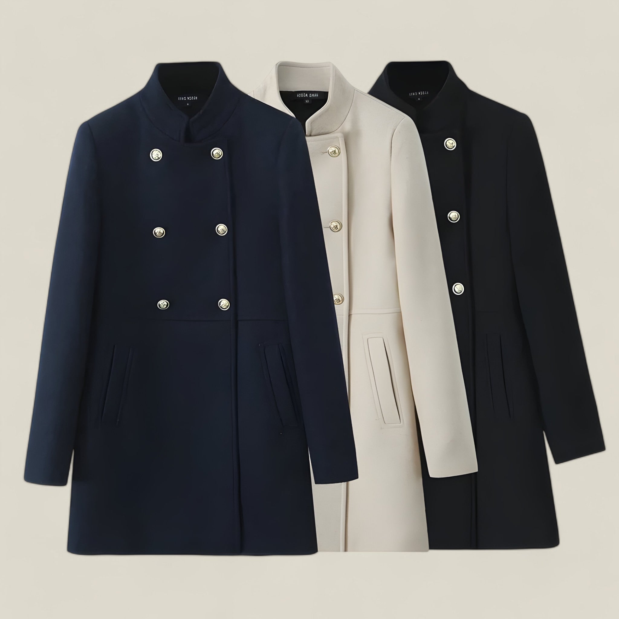Women’s Double Breasted Coat | Classic Tailored Outerwear - Luxyecs