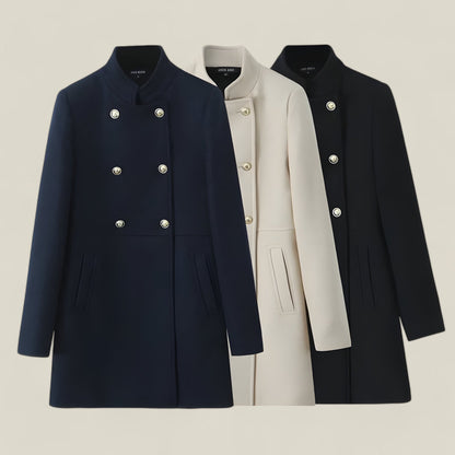 Women’s Double Breasted Coat | Classic Tailored Outerwear - Luxyecs