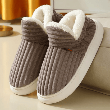 Women's Fur Lined Slippers | Warm - Luxyecs