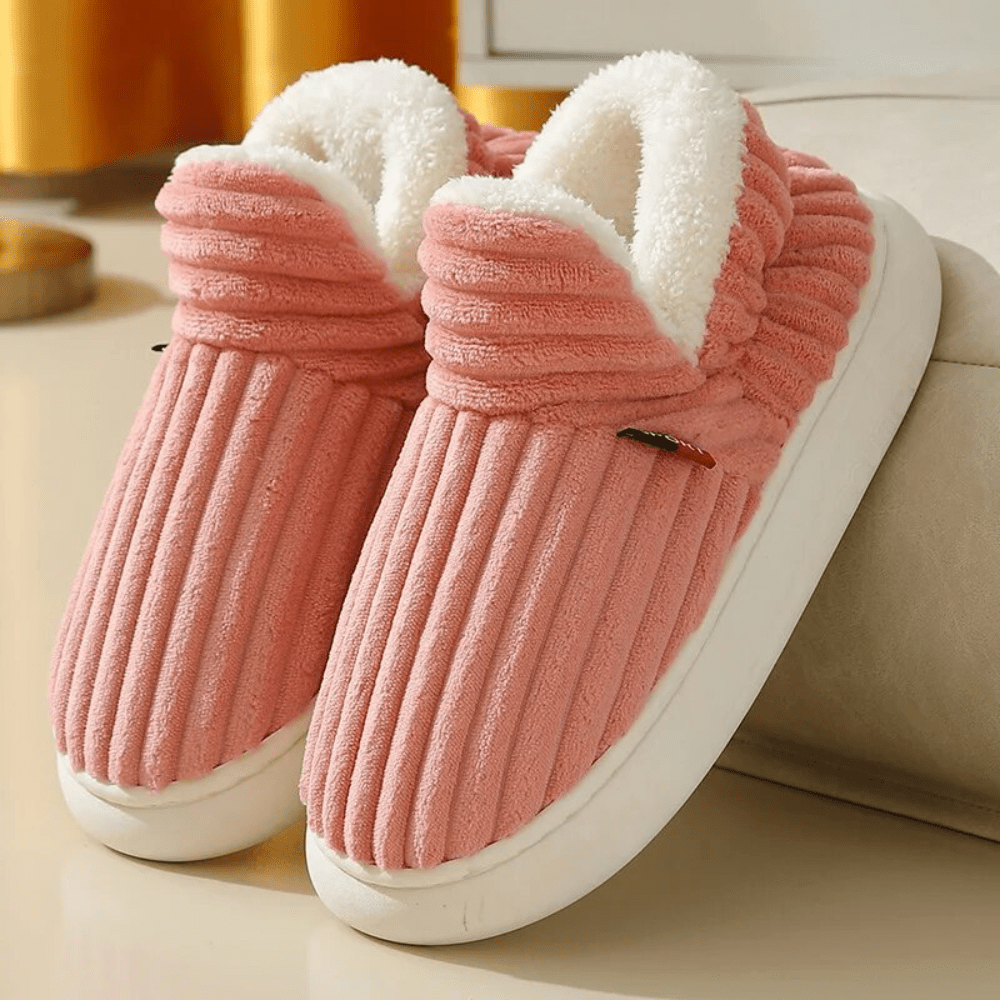 Women's Fur Lined Slippers | Warm - Luxyecs