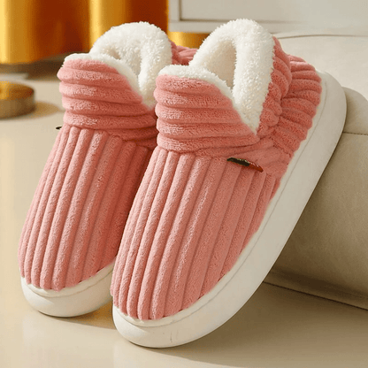 Women's Fur Lined Slippers | Warm - Luxyecs