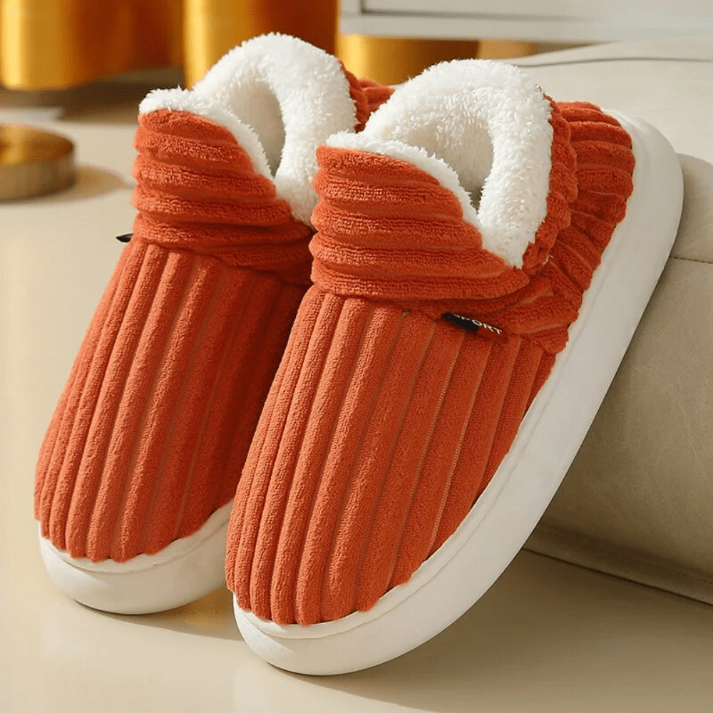 Women's Fur Lined Slippers | Warm - Luxyecs