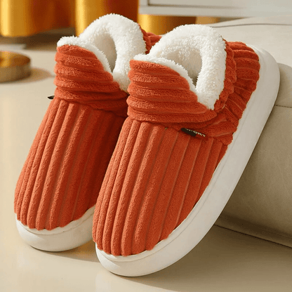 Women's Fur Lined Slippers | Warm - Luxyecs