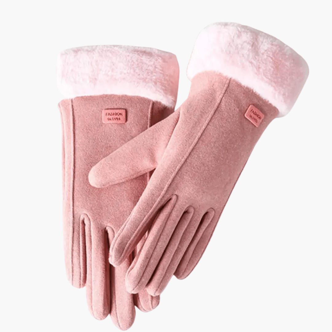 Women’s Gloves with Lined Interior and Folded Cuffs - Luxyecs
