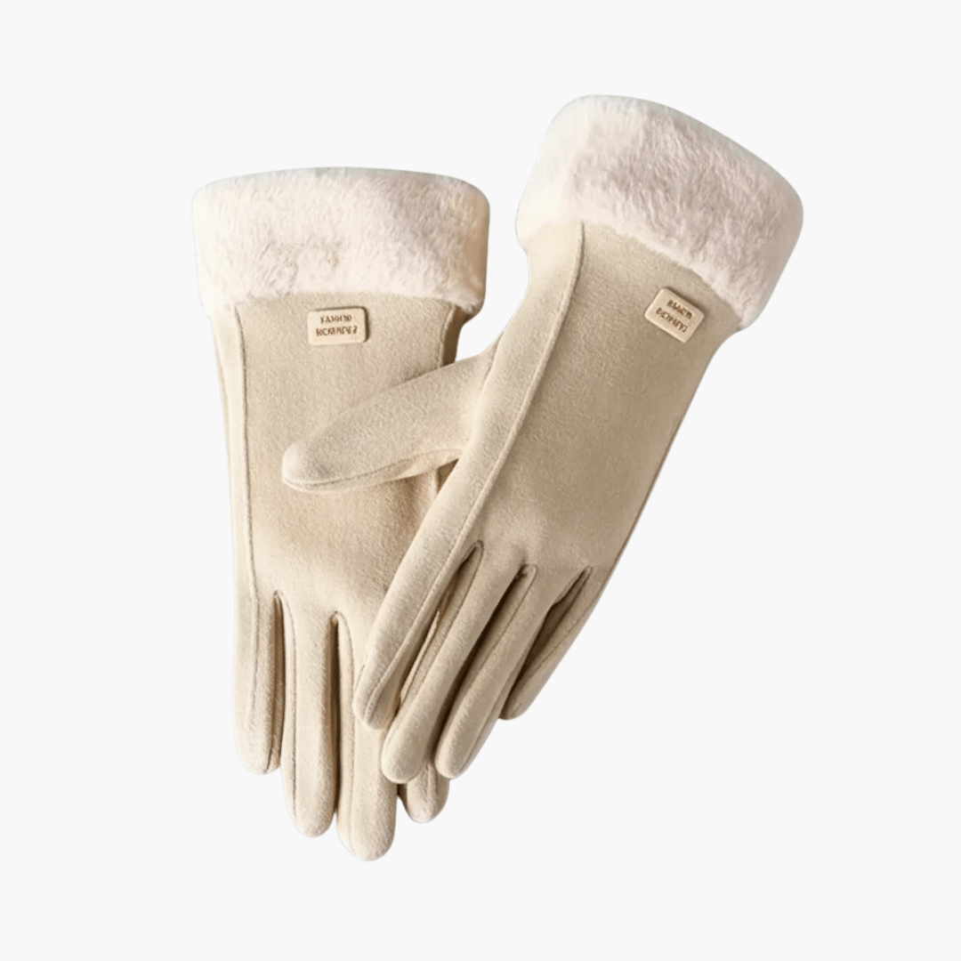 Women’s Gloves with Lined Interior and Folded Cuffs - Luxyecs