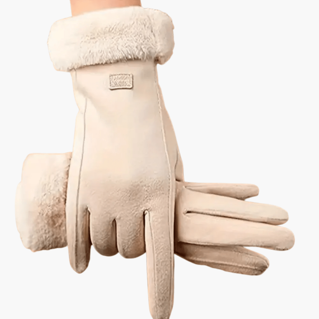 Women’s Gloves with Lined Interior and Folded Cuffs - Luxyecs