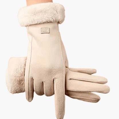Women’s Gloves with Lined Interior and Folded Cuffs - Luxyecs