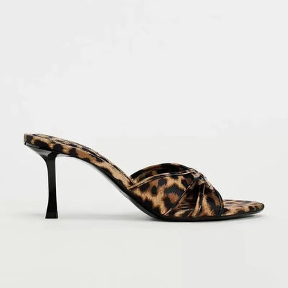 Women’s Heeled Sandals | Open Toe Slip On Heels - Luxyecs