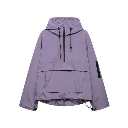 Women’s Hooded Jacket | Casual Lightweight Outerwear - Luxyecs