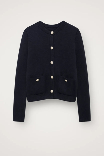 Women’s Knit Cardigan | Classic Button Sweater - Luxyecs