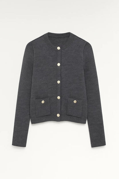 Women’s Knit Cardigan | Classic Button Sweater - Luxyecs