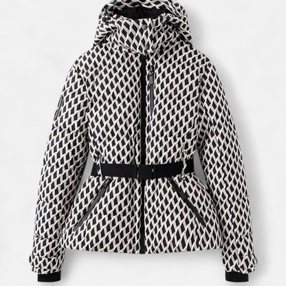 Women’s Puffer Winter Jacket | Belted Warm Design - Luxyecs