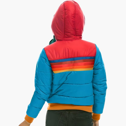 Women’s Quilted Jacket with Hood and Zipper - Luxyecs