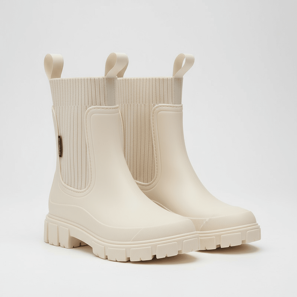Women’s Rain Chelsea Boots | Slip - Resistant Grip - Luxyecs