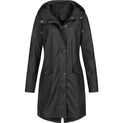 Women’s Rain Jacket | Waterproof Hooded Coat - Luxyecs