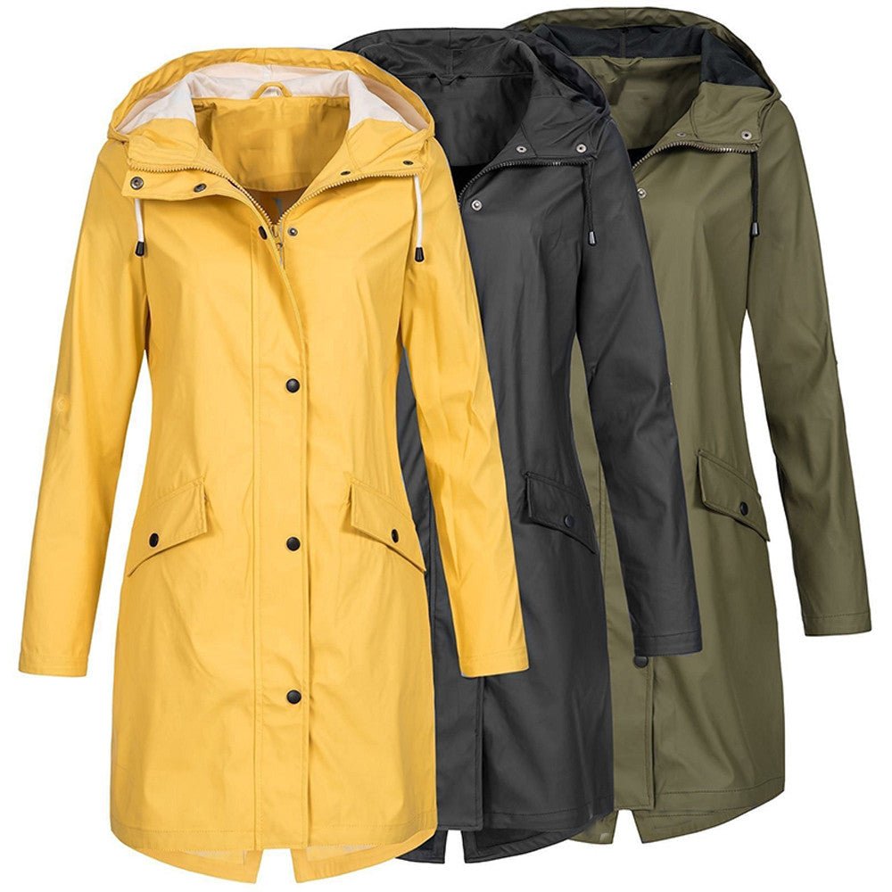 Women’s Rain Jacket | Waterproof Hooded Coat - Luxyecs