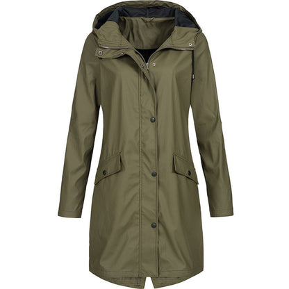 Women’s Rain Jacket | Waterproof Hooded Coat - Luxyecs