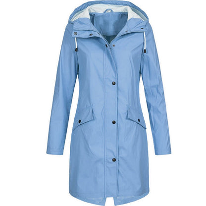 Women’s Rain Jacket | Waterproof Hooded Coat - Luxyecs