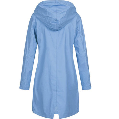 Women’s Rain Jacket | Waterproof Hooded Coat - Luxyecs