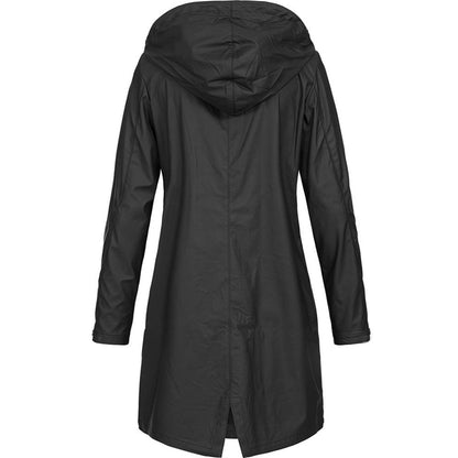 Women’s Rain Jacket | Waterproof Hooded Coat - Luxyecs