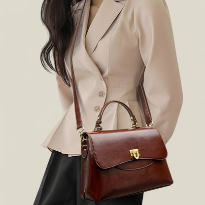 Women’s Top Handle Bag | Classic Shoulder Handbag - Luxyecs