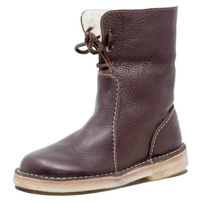 Women’s Winter Boots | Warm Mid Calf Snow Boots - Luxyecs
