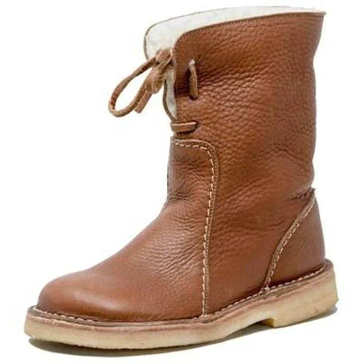 Women’s Winter Boots | Warm Mid Calf Snow Boots - Luxyecs