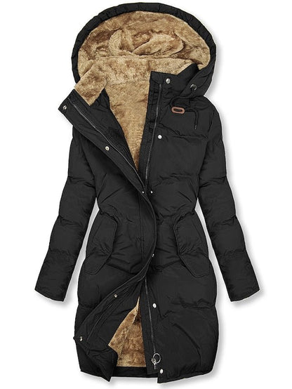 Women’s Winter Coat | Long Hooded Parka - Luxyecs