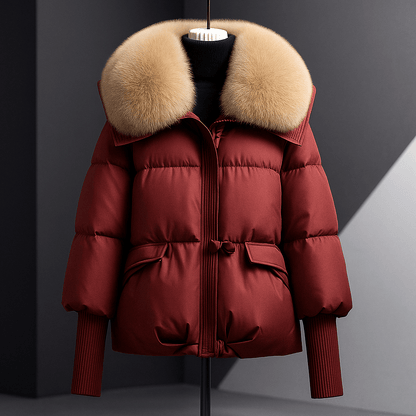 Women’s Winter Coat | Short Puffer Jacket - Luxyecs