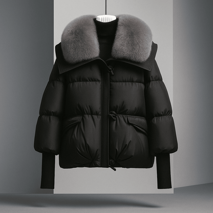Women’s Winter Coat | Short Puffer Jacket - Luxyecs